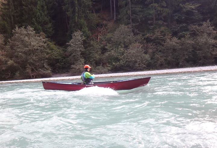 Canadier  auf dem Vorderrhein mit dem Augsburger Verein Naturfreunde Westend Augsburg